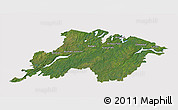 Satellite 3D Map of Division No.  6, cropped outside
