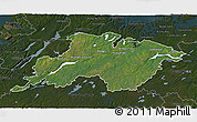 Satellite 3D Map of Division No.  6, darken