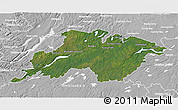 Satellite 3D Map of Division No.  6, lighten, desaturated