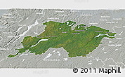 Satellite 3D Map of Division No.  6, lighten, semi-desaturated