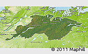 Satellite 3D Map of Division No.  6, physical outside