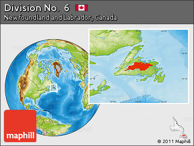 Physical Location Map of Division No.  6