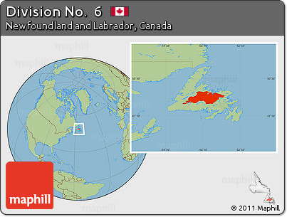Savanna Style Location Map of Division No.  6