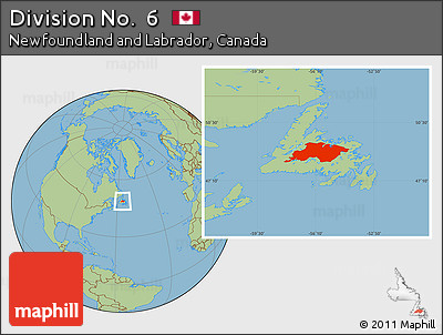 Savanna Style Location Map of Division No.  6