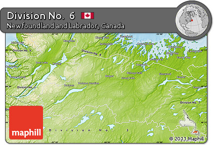 Physical Map of Division No.  6