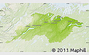 Physical Map of Division No.  6, lighten