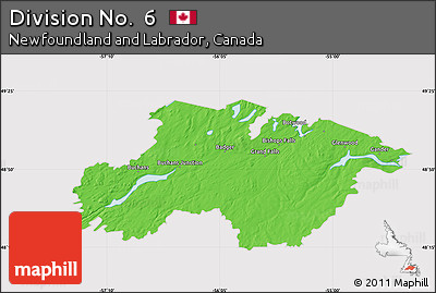 Political Map of Division No.  6, cropped outside