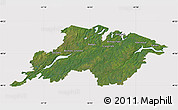Satellite Map of Division No.  6, cropped outside