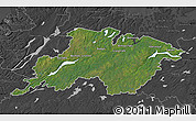 Satellite Map of Division No.  6, darken, desaturated