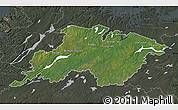 Satellite Map of Division No.  6, darken, semi-desaturated