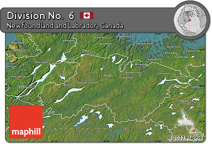 Satellite Map of Division No.  6