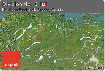 Satellite Map of Division No.  6