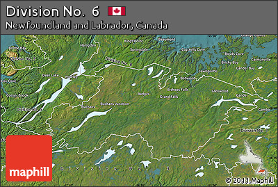 Satellite Map of Division No.  6