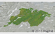 Satellite Map of Division No.  6, lighten, semi-desaturated