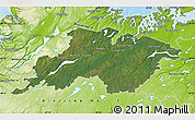 Satellite Map of Division No.  6, physical outside