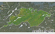 Satellite Map of Division No.  6, semi-desaturated