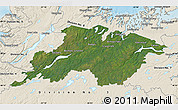 Satellite Map of Division No.  6, shaded relief outside