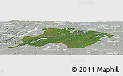 Satellite Panoramic Map of Division No.  6, lighten, semi-desaturated