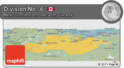 Savanna Style Panoramic Map of Division No.  6