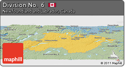 Savanna Style Panoramic Map of Division No.  6