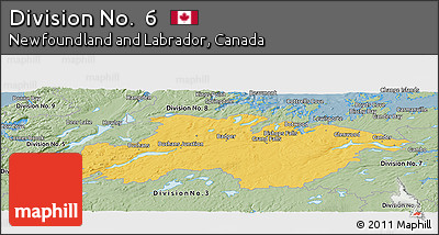 Savanna Style Panoramic Map of Division No.  6