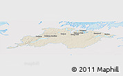 Shaded Relief Panoramic Map of Division No.  6, single color outside