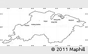 Blank Simple Map of Division No.  6, cropped outside