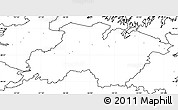 Blank Simple Map of Division No.  6, no labels