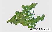 Satellite 3D Map of Division No.  7, cropped outside