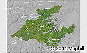 Satellite 3D Map of Division No.  7, lighten, desaturated