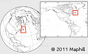 Blank Location Map of Division No.  7, within the entire country