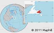 Gray Location Map of Division No.  7, highlighted parent region
