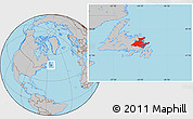 Gray Location Map of Division No.  7