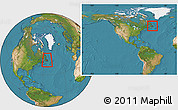 Satellite Location Map of Division No.  7, within the entire country