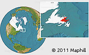 Satellite Location Map of Division No.  7, highlighted country
