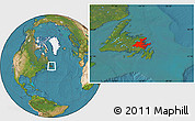 Satellite Location Map of Division No.  7