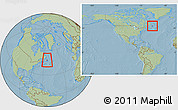 Savanna Style Location Map of Division No.  7, within the entire country, hill shading