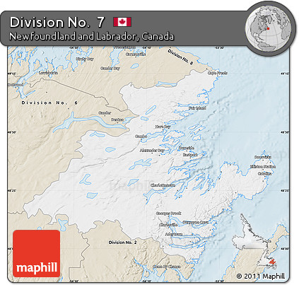 Classic Style Map of Division No.  7
