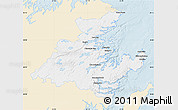 Classic Style Map of Division No.  7, single color outside