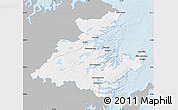 Gray Map of Division No.  7, single color outside