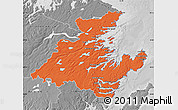 Political Map of Division No.  7, desaturated