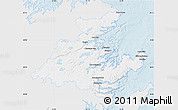 Silver Style Map of Division No.  7, single color outside