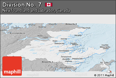 Gray Panoramic Map of Division No.  7