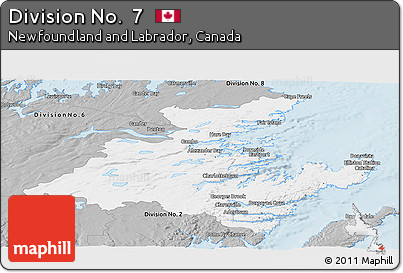 Gray Panoramic Map of Division No.  7