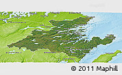 Satellite Panoramic Map of Division No.  7, physical outside