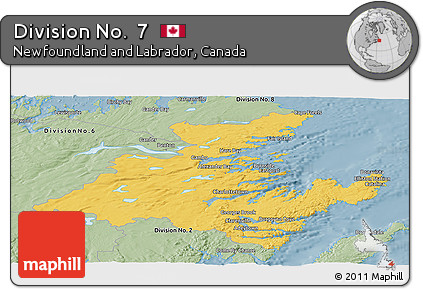 Savanna Style Panoramic Map of Division No.  7