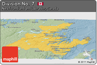 Savanna Style Panoramic Map of Division No.  7