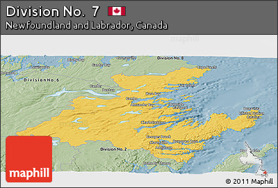 Savanna Style Panoramic Map of Division No.  7