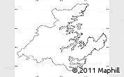 Blank Simple Map of Division No.  7, cropped outside, no labels