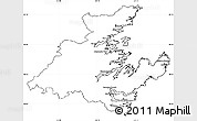 Blank Simple Map of Division No.  7, cropped outside